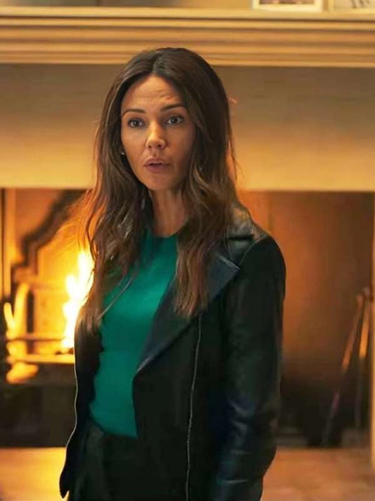 Fool Me Once Michelle Keegan Black Leather Jacket Black Friday Sale