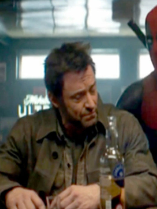 Hugh Jackman Deadpool and Wolverine Leather Jacket Christmas Sale
