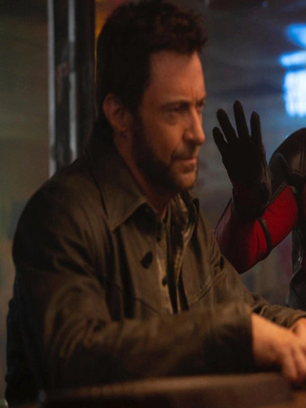 Hugh Jackman Deadpool and Wolverine Leather Jacket Easter Sale
