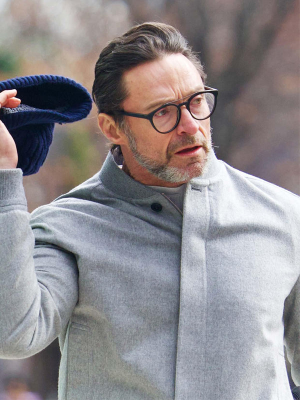 Hugh Jackman Vintage Wool Gray Jacket Celeb Street wear