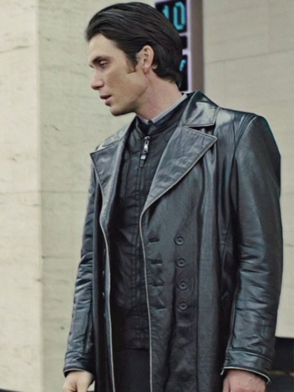 In Time Cillian Murphy Leather Black Coat Celebrity Costumes