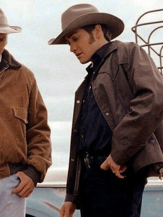 Jake Gyllenhaal Brokeback Mountain Gray Cotton Jacket Shop now