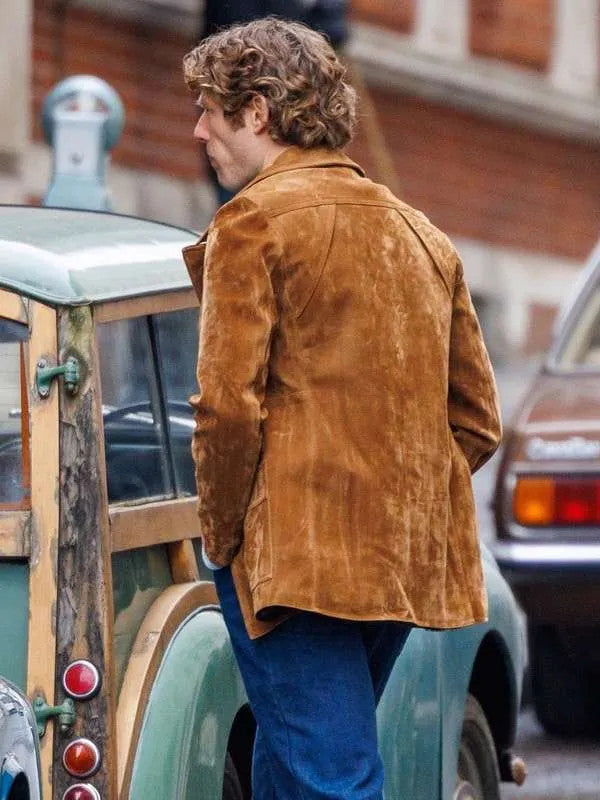 James Norton Bob Marley One Love Brown Suede Coat Black Friday Sale