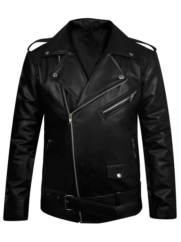 Jughead Jones Southside Serpents Snake Riverdale Black Leather Jacket Free Shipping