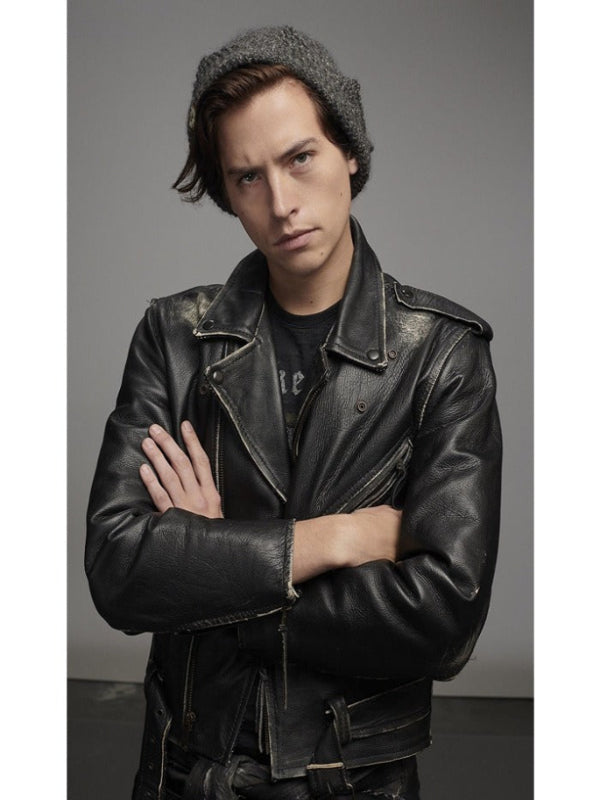 Jughead Jones Southside Serpents Snake Riverdale Black Leather Jacket