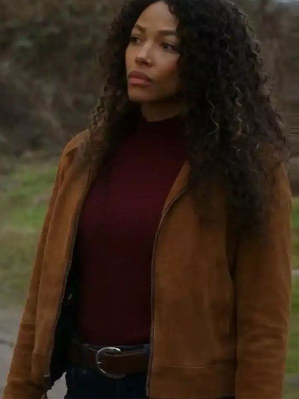 Kylie Bunbury Big Sky Brown Suede Jacket Shop now