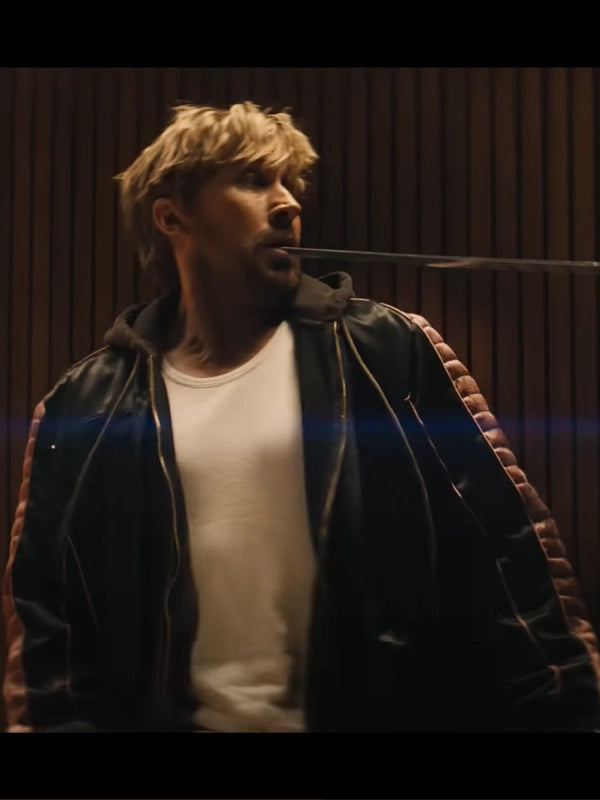 Miami Vice The Fall Guy Ryan Gosling Black Leather Jacket veste en cuir