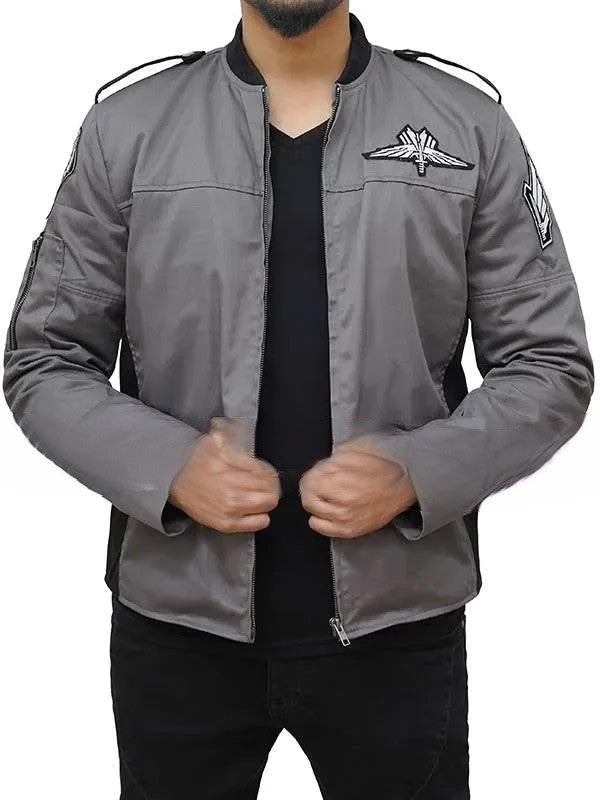 Mobile Infantry Uniform Starship Troopers Gray Cotton Jacket Black Friday Sale