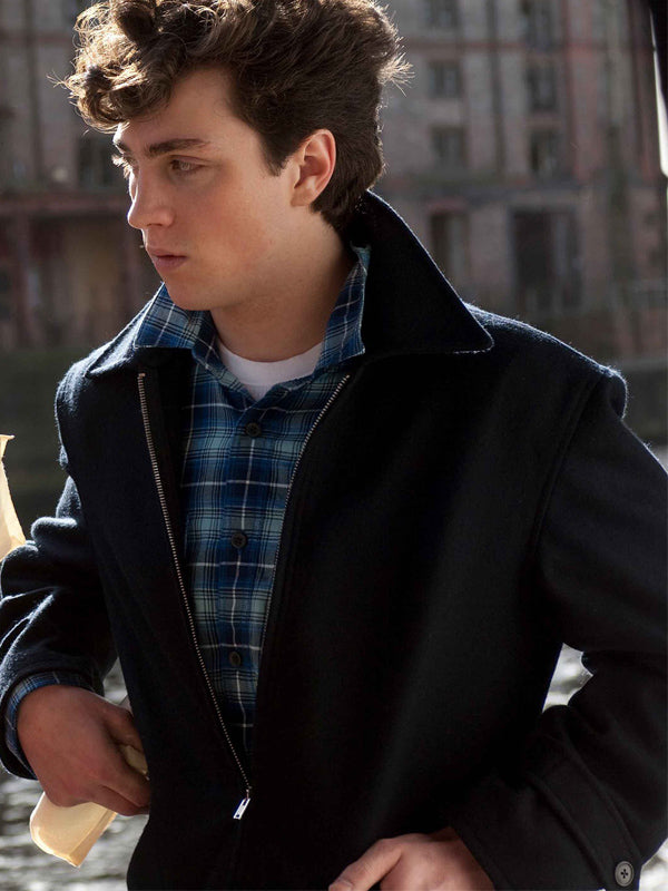 Nowhere Boy Aaron Taylor Black Wool Jacket Shop now