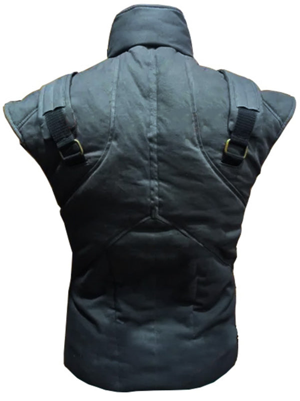 Solid Snake Metal Gear 2 Leather Vest Cosplay Costume Comic con