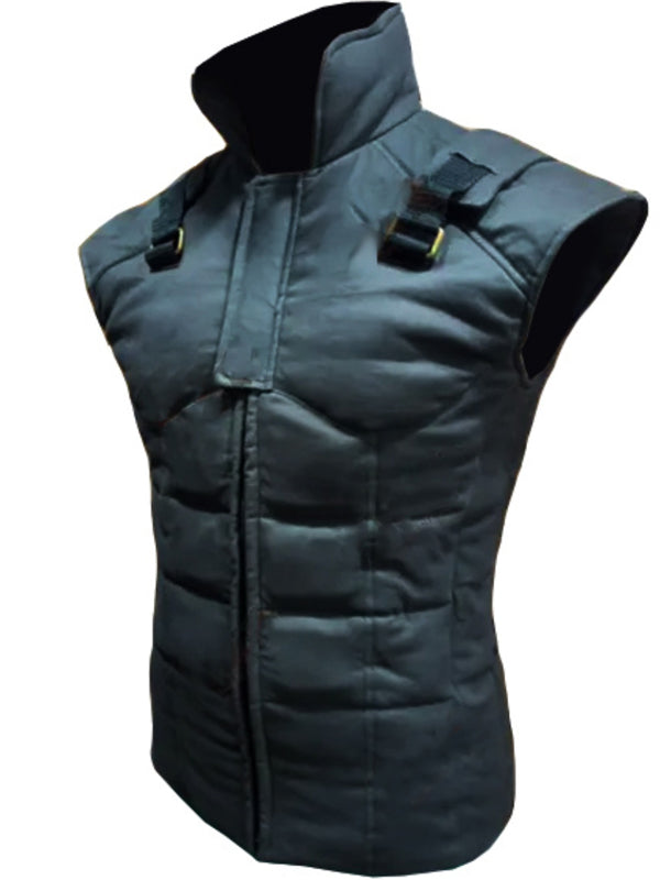 Solid Snake Metal Gear 2 Leather Vest Cosplay Costume Gaming