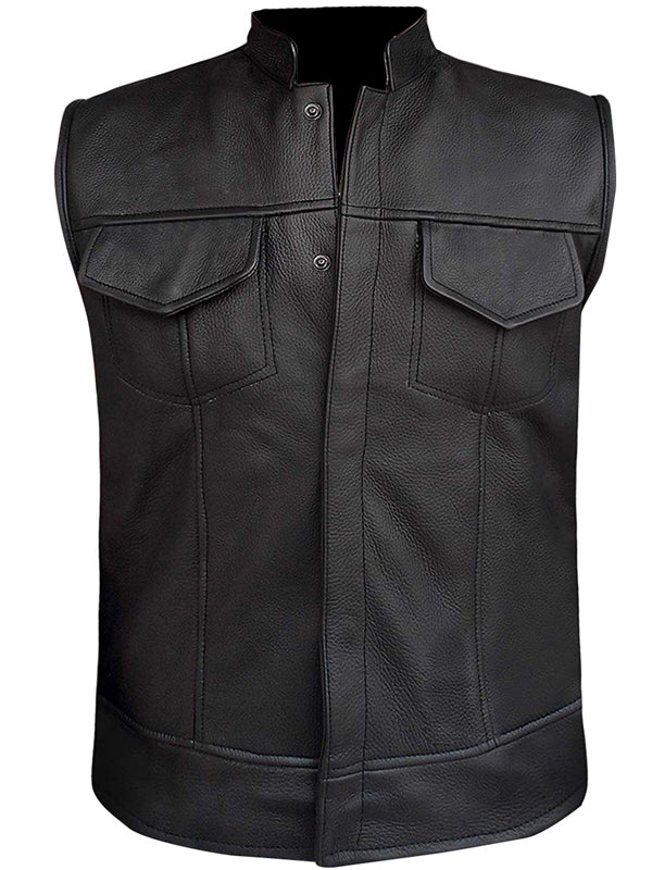 Southside Serpents Riverdale Black Leather Biker Vest Sale
