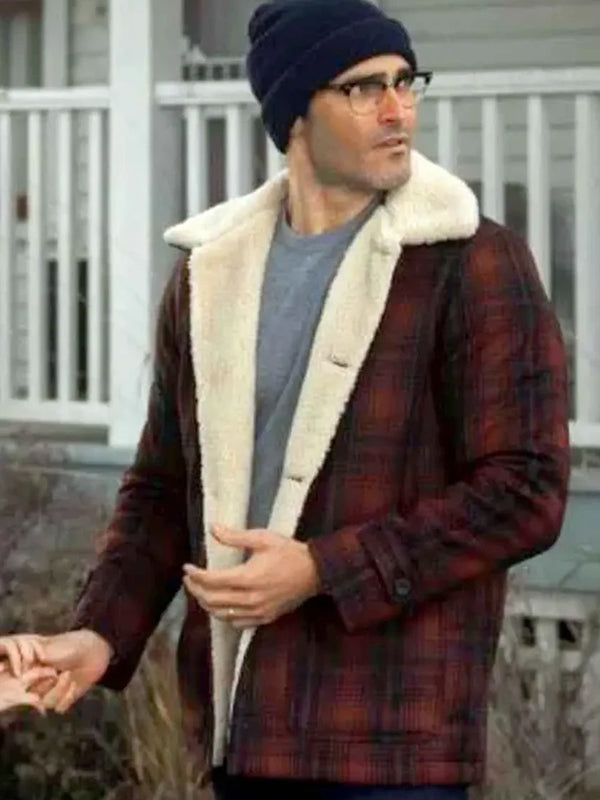 Superman and Lois Clark Kent Plaid Wool Jacket