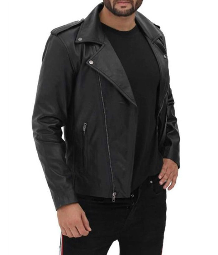 T Birds Grease Danny Zuko Biker Leather Jacket motorrad jacke