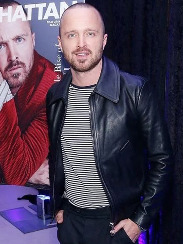 The Breaking Bad Aaron Paul Classic Leather Jacket Christmas Sale
