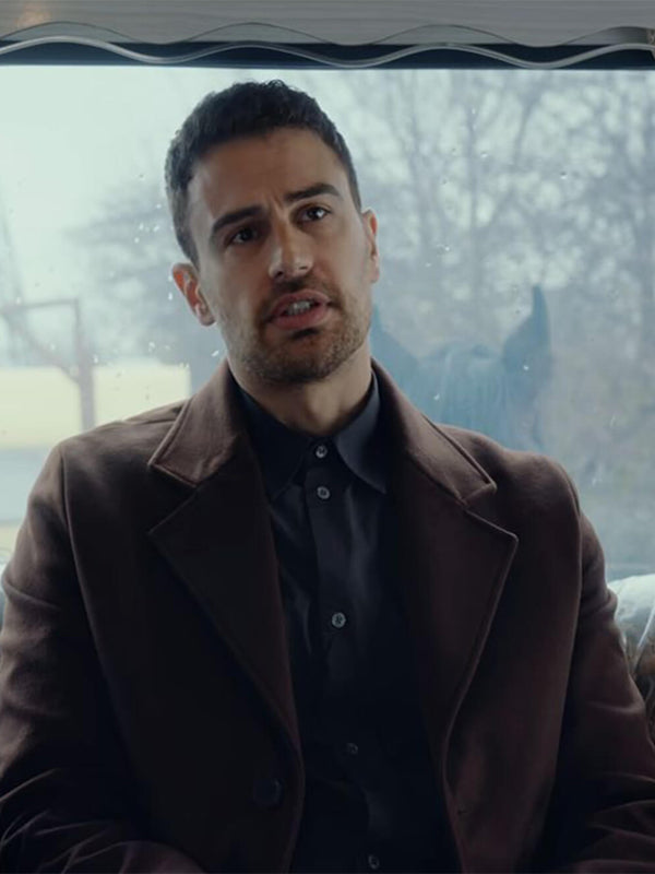 The Gentlemen Theo James Brown Wool Coat Free Shipping UK USA Canada