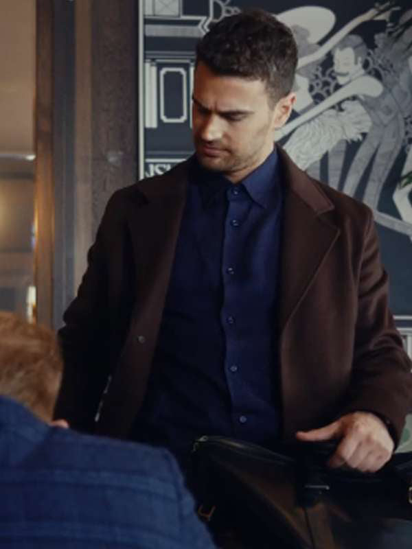 The Gentlemen Theo James Brown Wool Coat New Year Sale