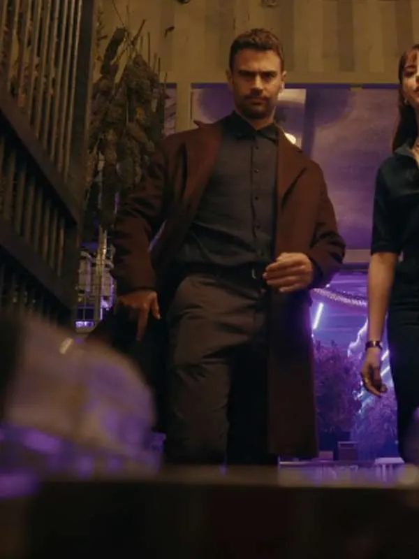 The Gentlemen Theo James Brown Wool Coat Winter Sale