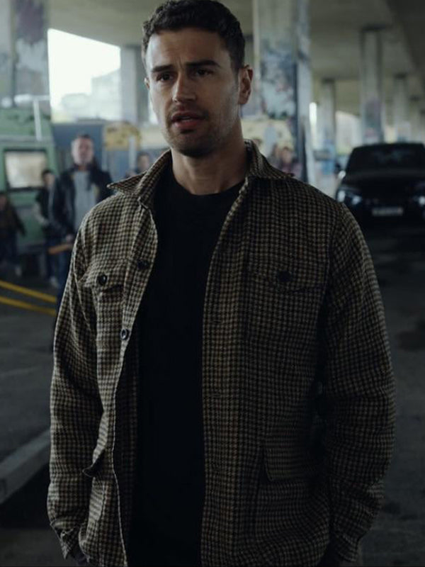 The Gentlemen Theo James Wool Houndstooth Jacket Buy now