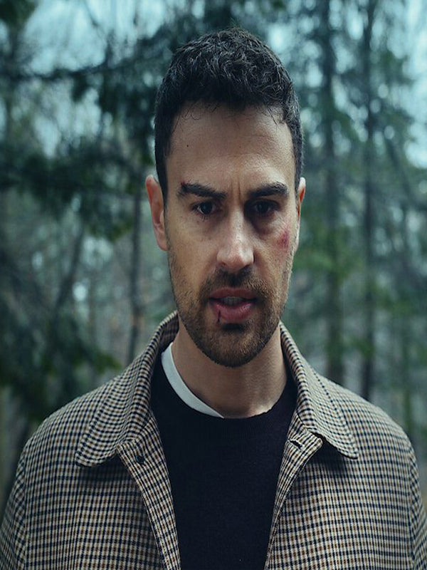 The Gentlemen Theo James Wool Houndstooth Jacket Free Shipping UK USA Canada