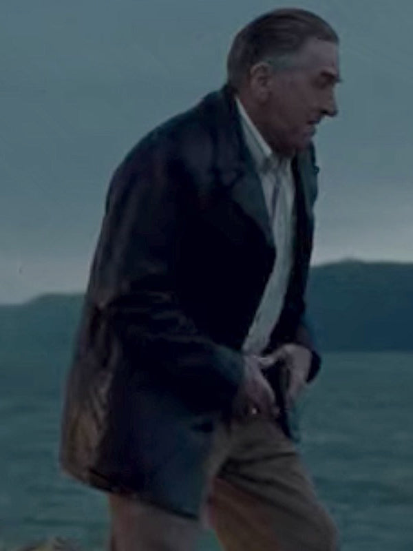 The Irishman Robert De Niro Mob Hit Brown Leather Coat Shop now
