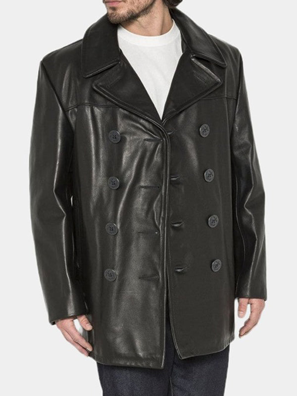 The Walking Dead City Negan Black Leather Coat Gifts For Him