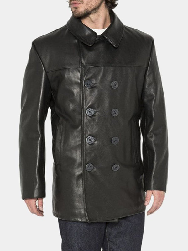 The Walking Dead City Negan Black Leather Coat Halloween Costume