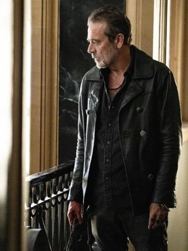 The Walking Dead City Negan Black Leather Coat Shop now