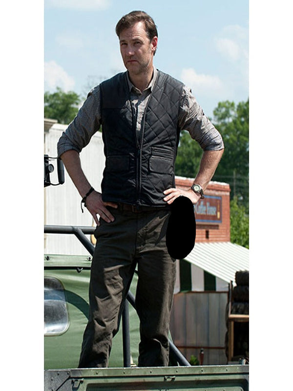 The Walking Dead Governor Quilted Cotton Vest Free Shipping USA Germany