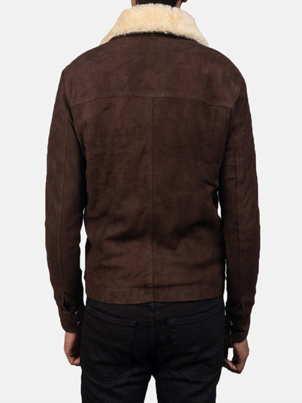 The Walking Dead Rick Grimes Brown Suede Jacket Shop now
