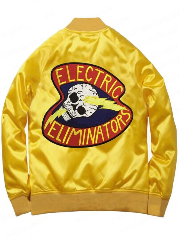 The Warriors Electric Eliminators Satin Yellow Jacket Costume Halloween