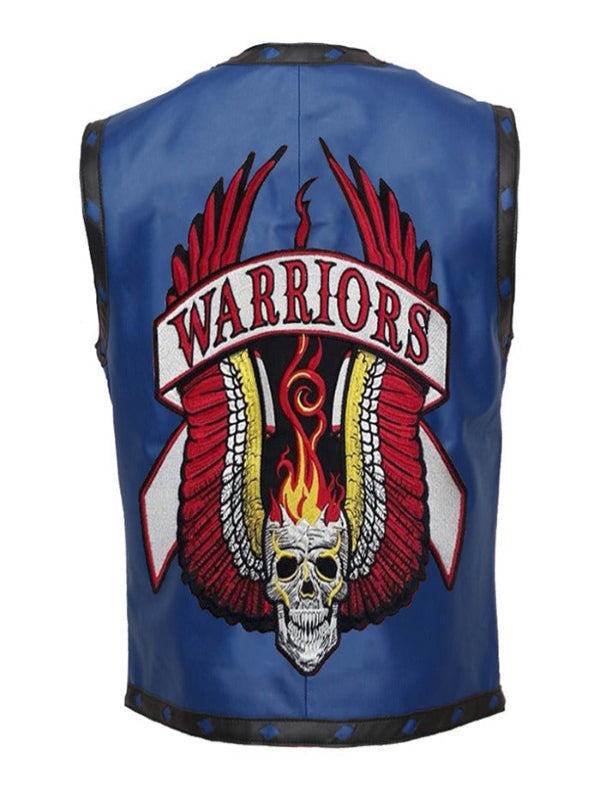 The Warriors Leather Motorcycle Vest Costume