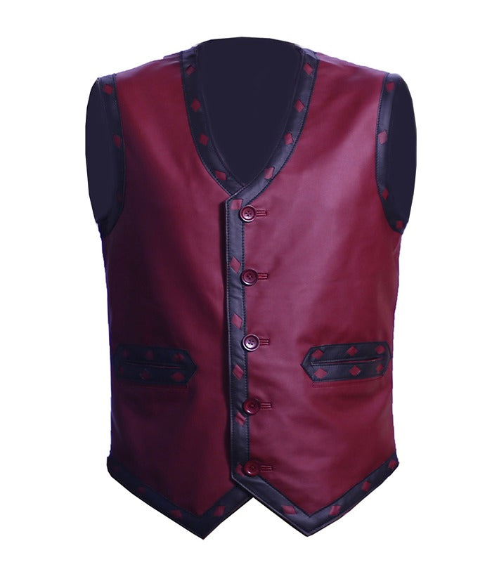 The Warriors Michael Beck Biker Leather Vest Costume Halloween Sale Christmas