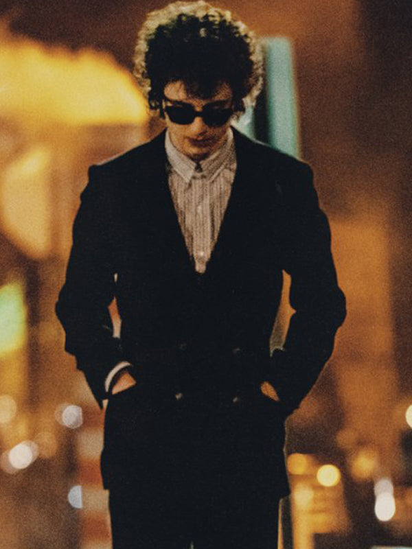 Timothee Chalamet A Complete Unknown Black Wool Peacoat Black Friday Sale