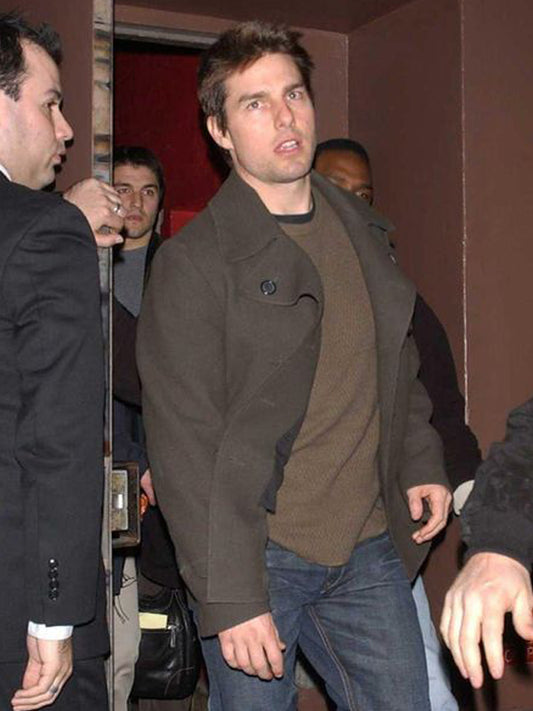 Tom Cruise Mission Impossible Vintage Wool Peacoat Black Friday Sale
