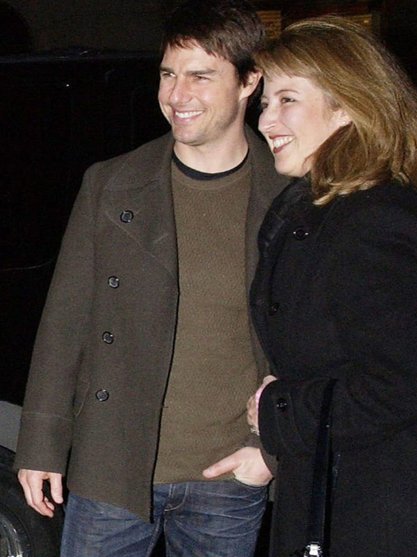 Tom Cruise Mission Impossible Vintage Wool Peacoat on Sale