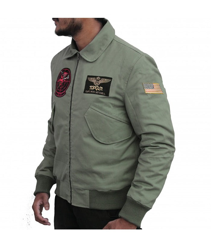 Tom Cruise Top Gun Maverick Flight Bomber Cotton Jacket Black Friday Sale