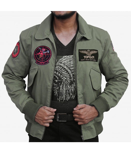 Tom Cruise Top Gun Maverick Flight Bomber Cotton Jacket Sale