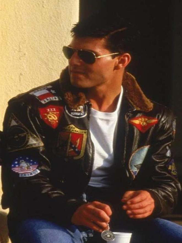 Tom Cruise Top Gun Pete Bomber Maverick Brown Leather Jacket