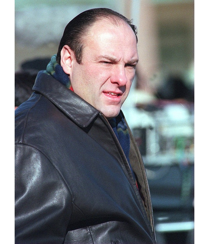 Tony Soprano The Sopranos Black Leather Jacket Gifts For him