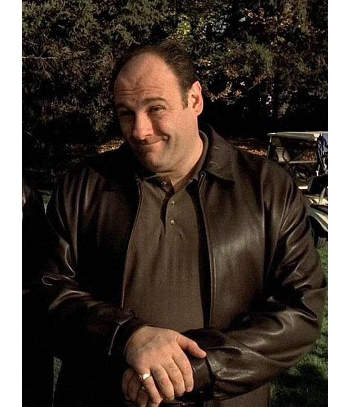 Tony Soprano The Sopranos Black Leather Jacket Shop now