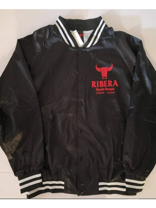 WWE Bad Bones Ribera Steakhouse Black Satin Jacket Cosplay Halloween Costume