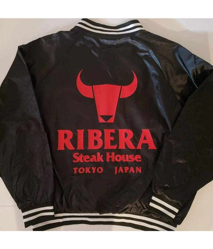 WWE Bad Bones Ribera Steakhouse Black Satin Jacket Free Shipping USA UK Australia