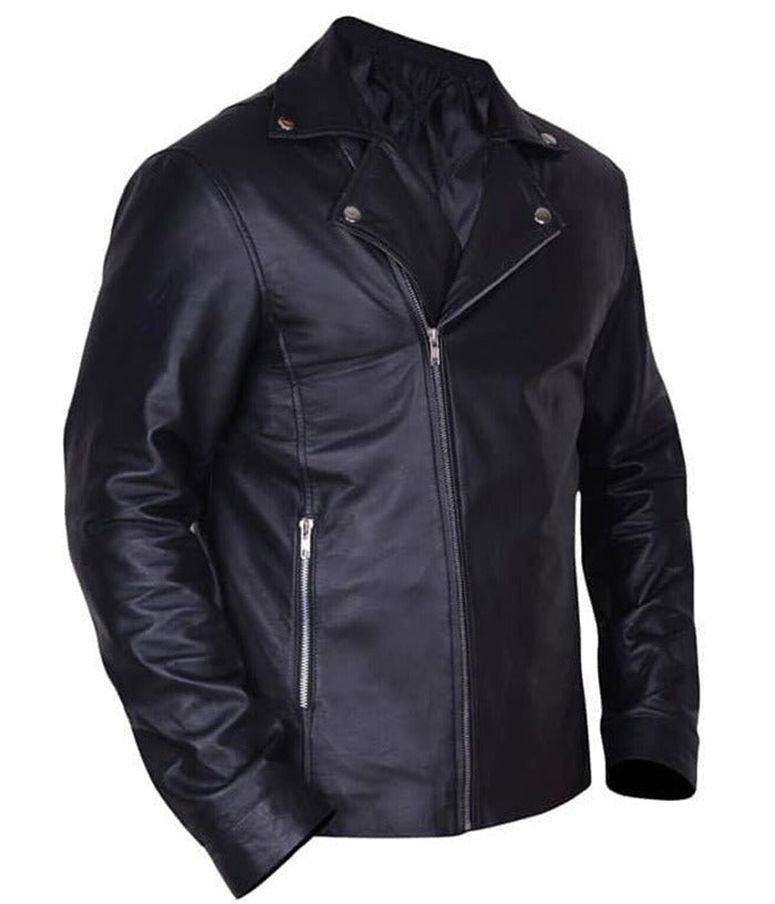 WWE Finn Balor Black Leather Biker Jacket Gifts for Him