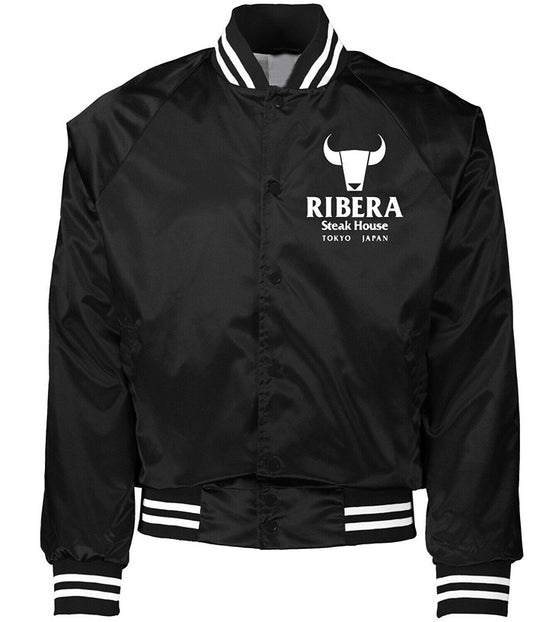 WWE Superstar Ribera Steakhouse Black Satin Jacket Free Shipping UK USA Canada