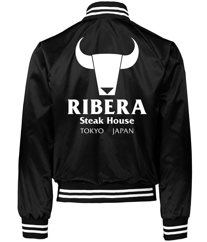 WWE Superstar Ribera Steakhouse Black Satin Jacket Hot Sale