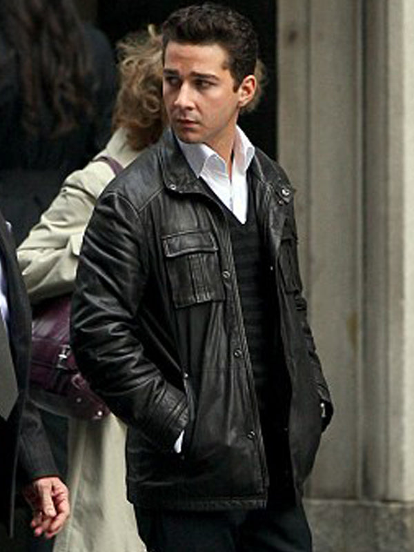 Wall Street Money Never Sleeps Shia LaBeouf Leather Jacket on Sale