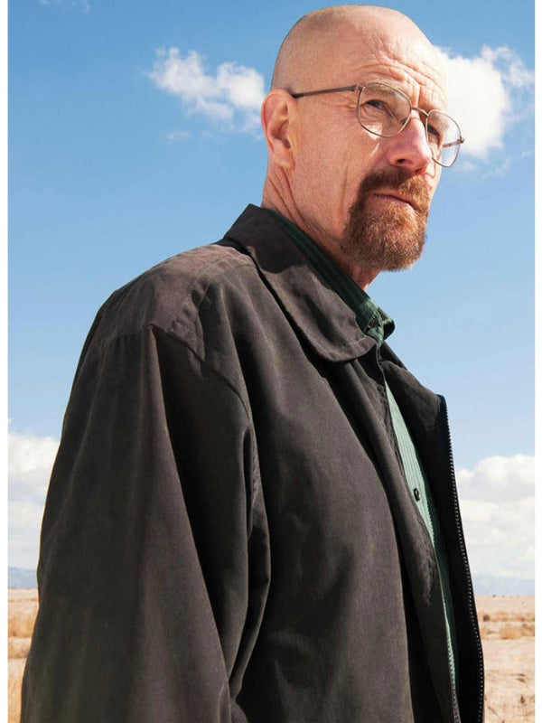 Walter White The Breaking Bad Black Cotton Jacket Free Shipping UK USA Europe