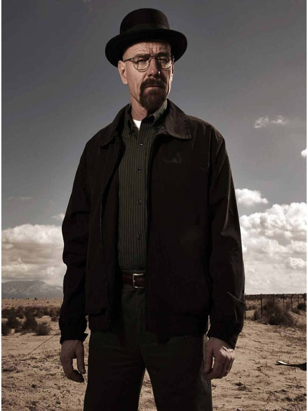 Walter White The Breaking Bad Black Cotton Jacket veste en cuir
