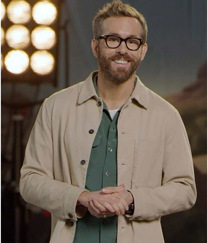 Welcome to Wrexham Ryan Reynolds Cotton Jacket Free Shipping UK USA Canada